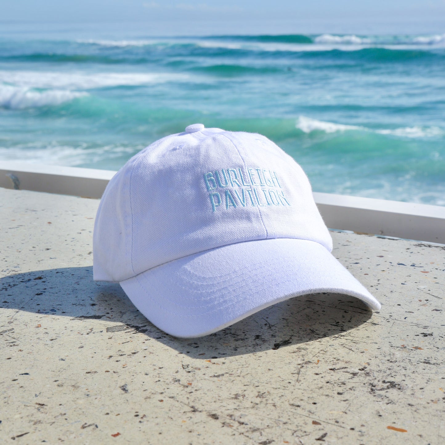 Burleigh Pavilion - White Embroidered Cap