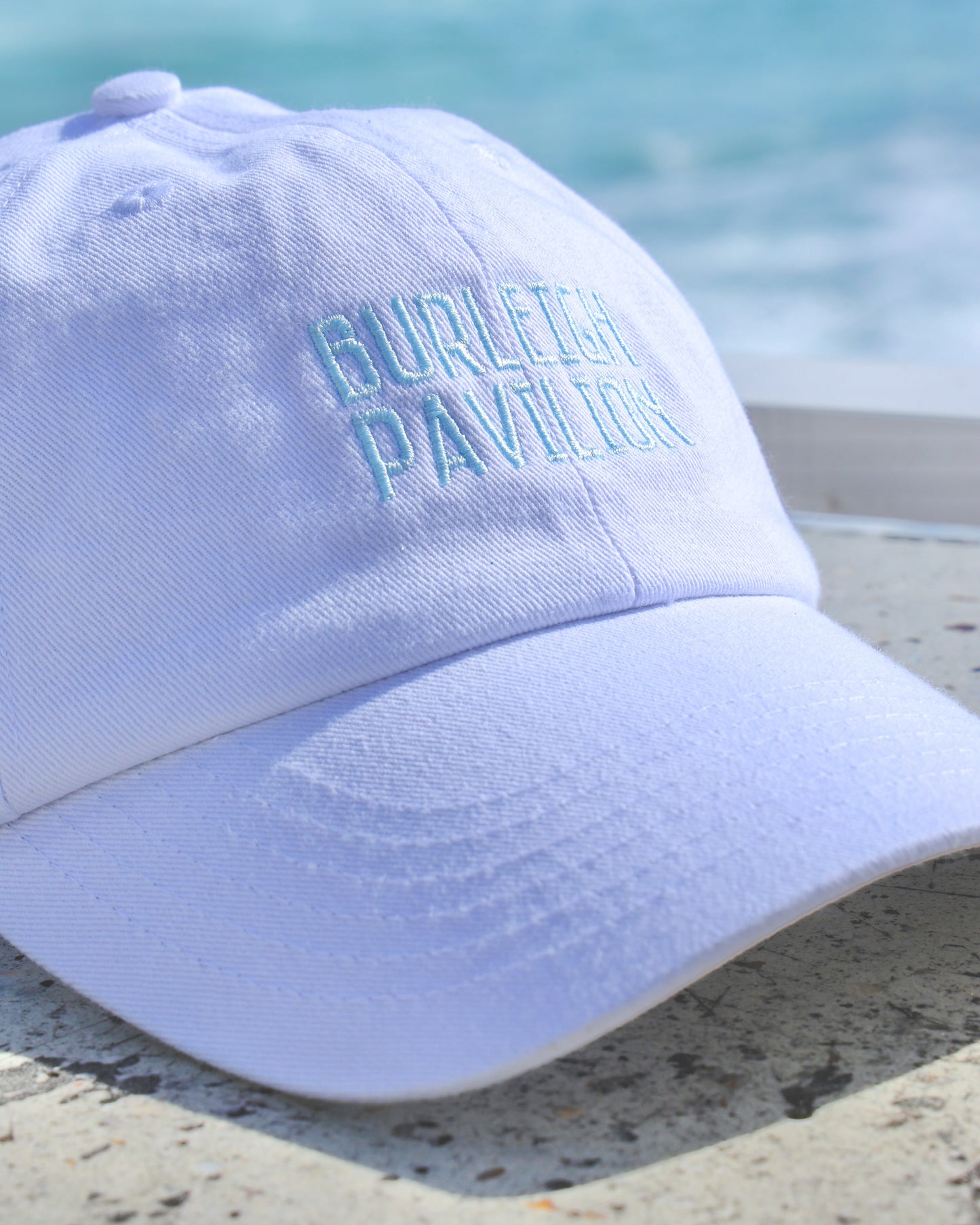 Burleigh Pavilion - White Embroidered Cap